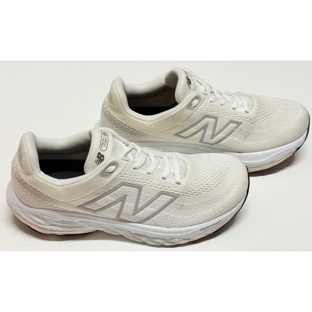 New Balance Fresh Foam X 860 v14 White Silver Running Shoes W860O14 Womens 9.5 D